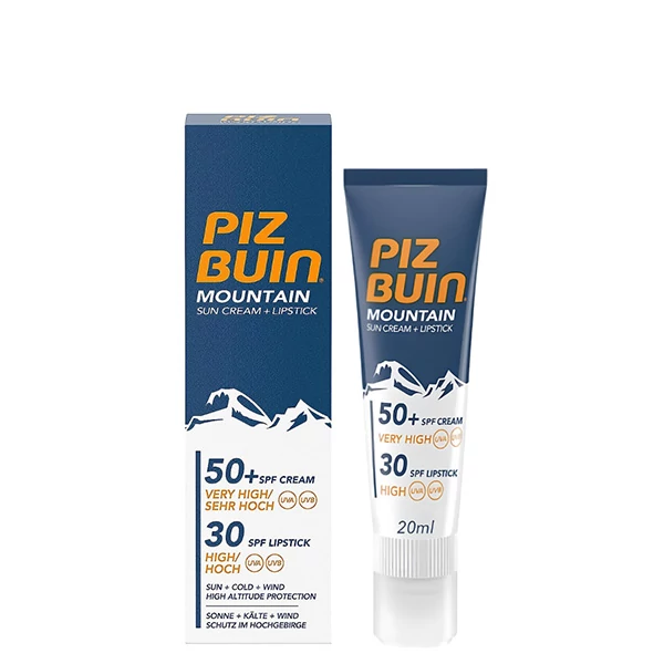 Бальзам для губ Piz Buin Mountain 2 в 1 SPF50 (20 мл.) ЕС