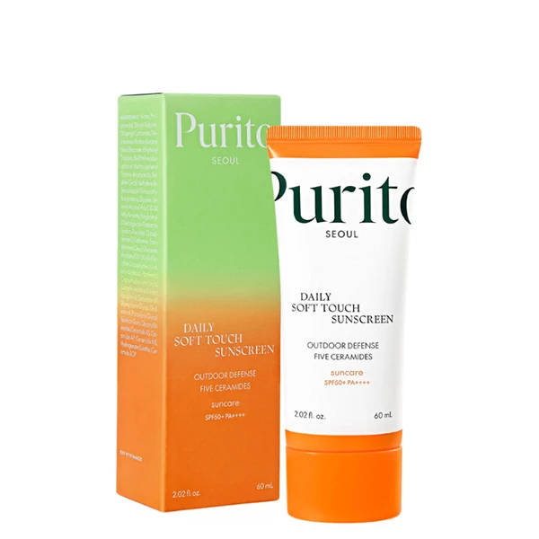 Солнцезащитный крем Purito Daily Soft Touch SPF50+ с высокой защитой от ультрафиолета (60 мл.) ЕС