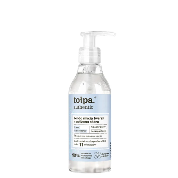 Гипоаллергенный увлажняющий гель для умывания Tolpa Authentic (195 мл.) ЕС