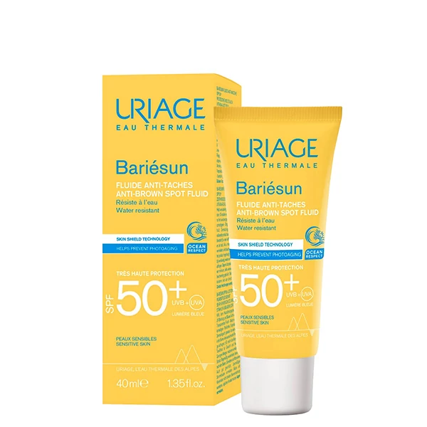 Флюид против коричневого цвета кожи Uriage Bariésun SPF50+ (40 мл.)