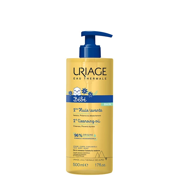 Масло для душа Uriage Baby Cleansing Oil (500 мл.) ЕС