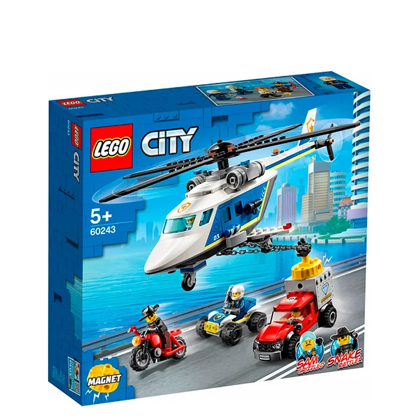 Конструктор LEGO City Погоня на полицейском вертолете (60243) ЕС