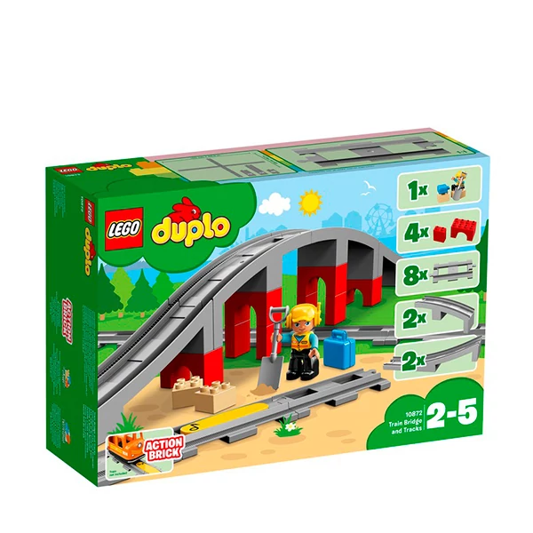 Конструктор LEGO DUPLO Town Железнодорожный мост (10872) ЕС
