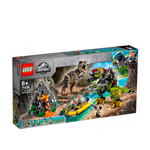 Конструктор LEGO Jurassic World Бой тиранозавра против робота-динозавра (75938) ЕС
