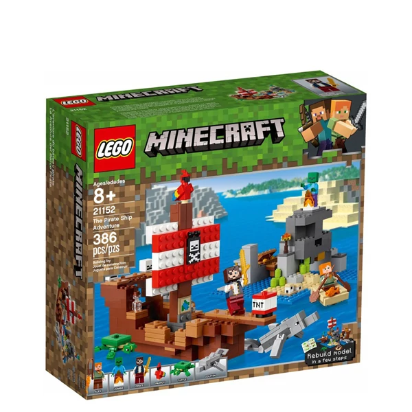 Конструктор LEGO Minecraft Приключения на пиратском корабле (21152) ЕС