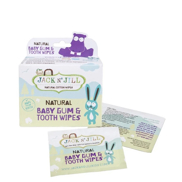 Салфетки Jack N'Jill Natural Baby Gum &amp; Tooth Wipes (25 шт.) для зубов и полости рта ЕС