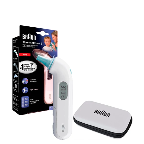 Термометр Braun THERMOSCAN 3 IRT 3030 Ушной с футляром