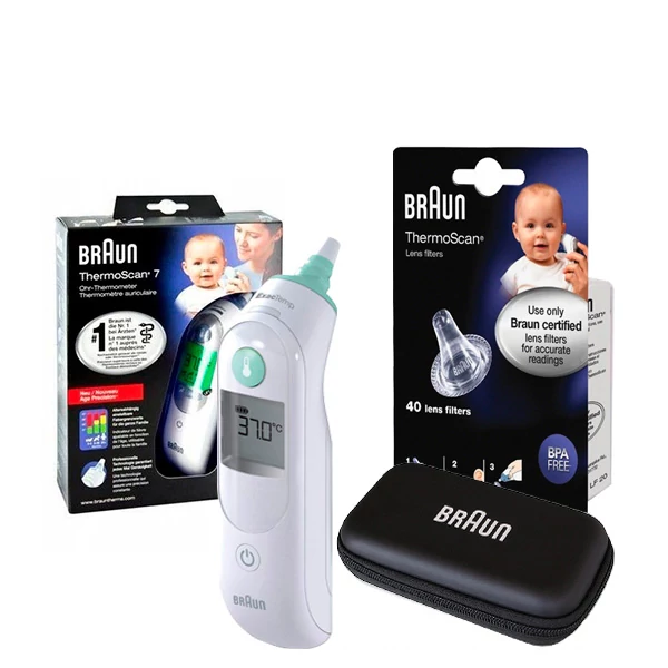 Термометр Braun THERMOSCAN 5 IRT 6020 Ушной с футляром + 40 крышек ЕС