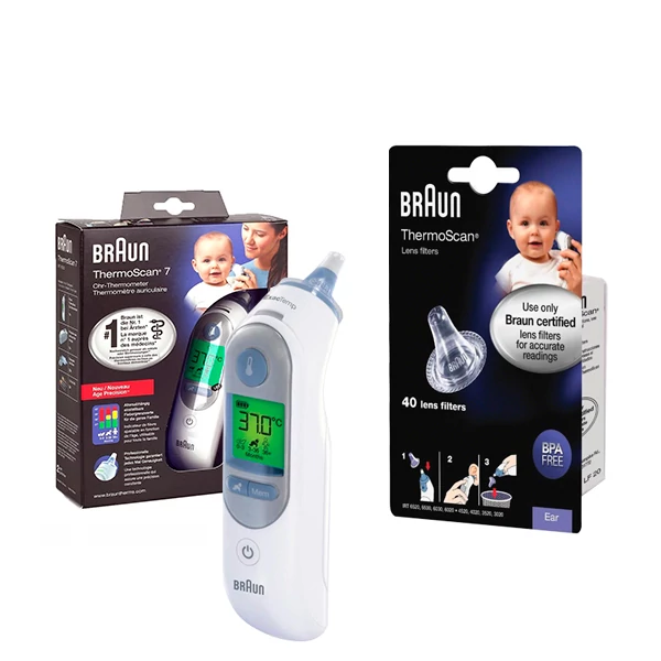 Термометр Braun THERMOSCAN 7 IRT 6520 Ушной + 40 крышек ЕС