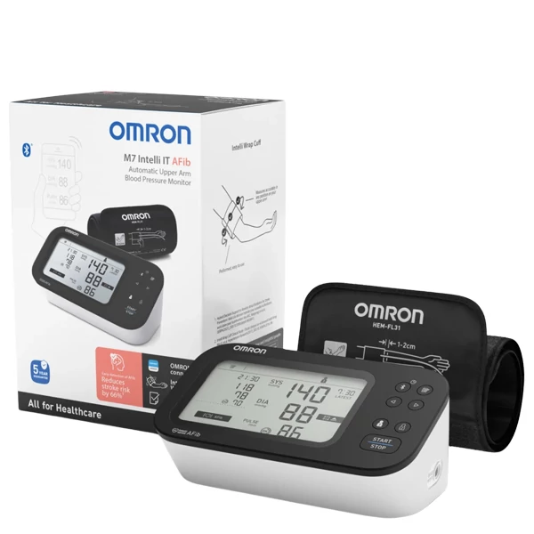 Тонометр Omron M7 Intelli Afib (HEM-7380T1-EBK) Автоматический ЕС