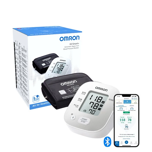 Тонометр Omron X2 Smart+ с Bluetooth и приложением для смартфона ЕС