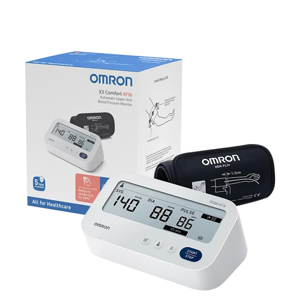 Тонометр Omron X3 Comfort AFib и манжетой на плечи ЕС