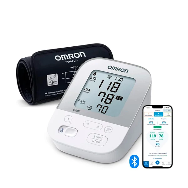 Тонометр Omron X4 Smart с Bluetooth и манжетой Intelli Wrap ЕС