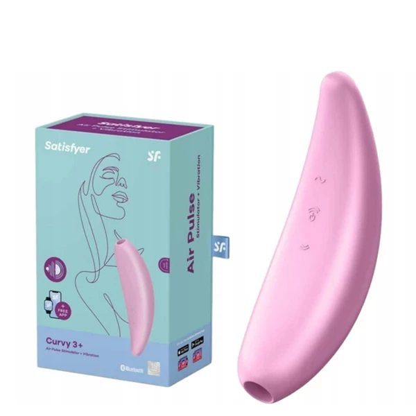 Вибратор-стимулятор Satisfyer Curvy 3+ Air Pulse Stimulator (NZ2 73-4001890) ЕС