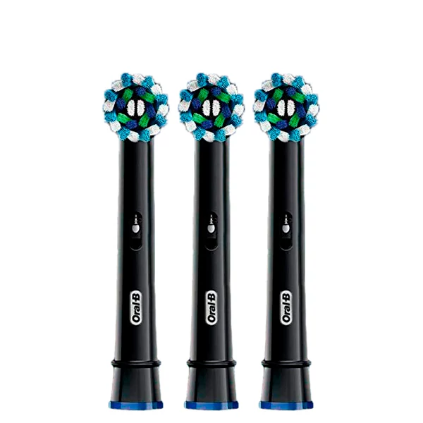 Насадка Oral-B EB50BK Cross Action Black (3 шт) на зубную щетку ЕС