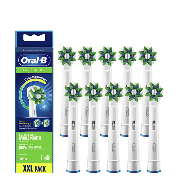 Насадки Oral-B EB50 Cross Action CleanMaximiser (10 шт.) на зубную щетку