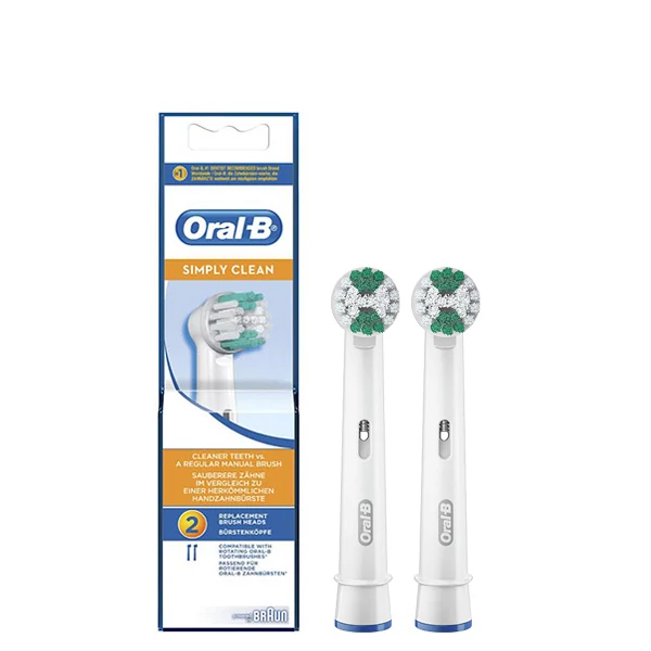 Насадки Oral-B EB17B Simply Clean (2 шт) на зубную щетку ЕС