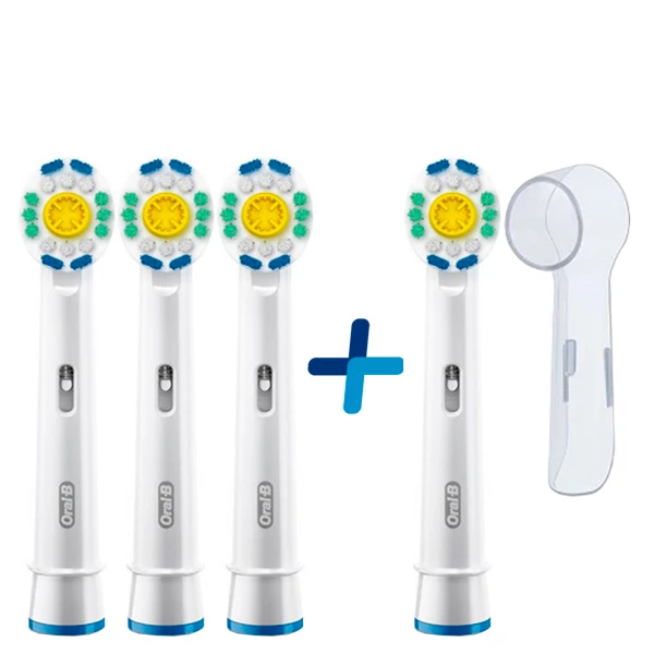 Насадки Oral-B EB18 3D White (3шт + 1шт) с колпачком ЕС