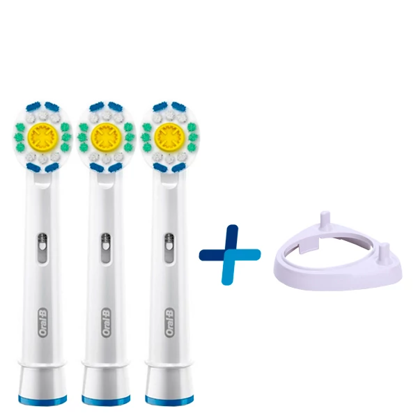 Насадки Oral-B EB18 3D White (3шт + 1шт) + подставка