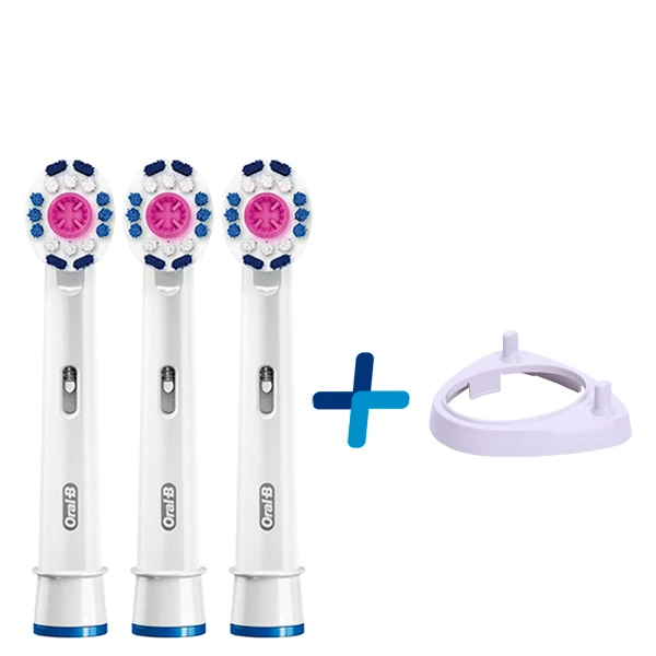 Насадки Oral-B EB18p 3D White Luxe (3 шт.) + подставка