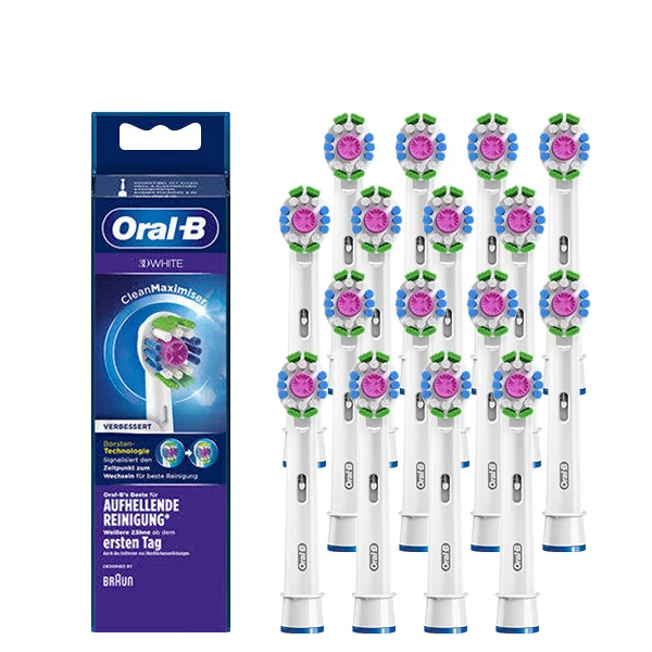 Насадки Oral-B EB18pRB 3D White Luxe CleanMaximiser (16 шт.) на зубную щетку