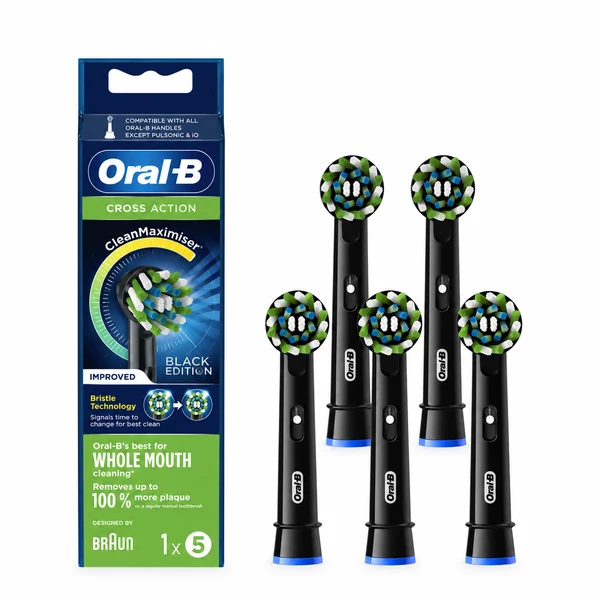 Насадка Oral-B EB50BRB Cross Action CleanMaximiser Black (5 шт.)