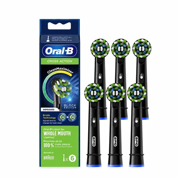 Насадка Oral-B EB50BRB Cross Action CleanMaximiser Black (6 шт.) ЕС