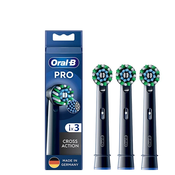 Насадка Oral-B EB50BRX Pro Cross Action Black на зубную щетку (3 шт.) ЕС