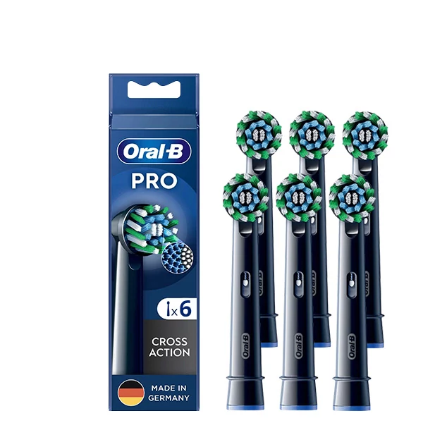 Насадка Oral-B EB50BRX Pro Cross Action Black на зубную щетку (6 шт.) ЕС