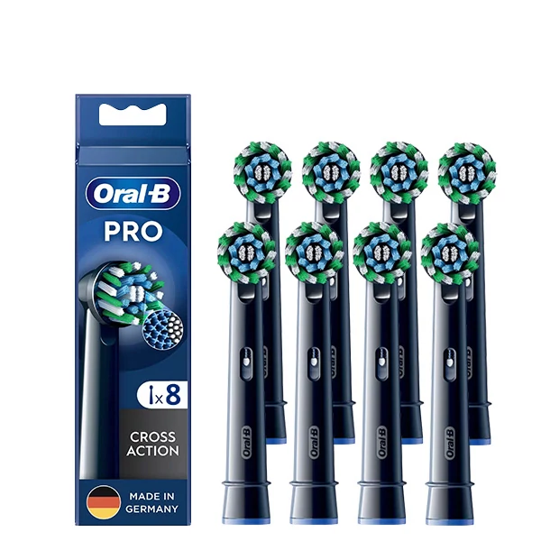 Насадка Oral-B EB50BRX Pro Cross Action Black на зубную щетку (8 шт.) ЕС