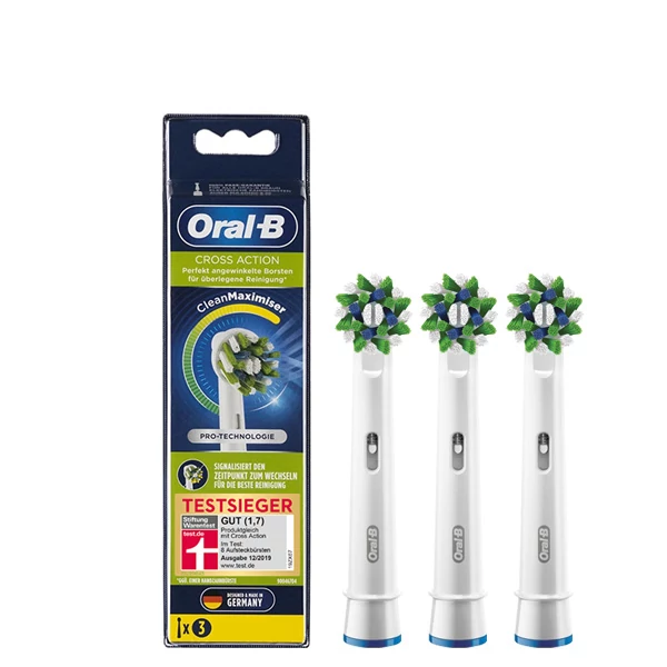 Насадки Oral-B EB50 Cross Action CleanMaximiser (3 шт.) на зубную щетку ЕС