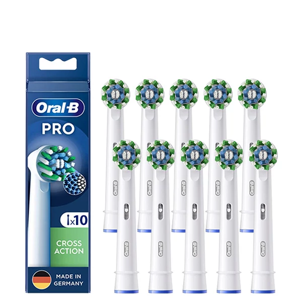Насадки Oral-B EB50RX Pro Cross Action White на зубную щетку (10 шт.)