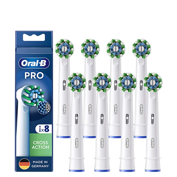 Насадки Oral-B EB50RX Pro Cross Action White на зубную щетку (8 шт.) ЕС