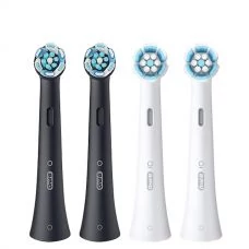 Набор насадок Oral-B iO RB CB Ultimate Clean Black + RB SW Gentle Care White (4 шт.)