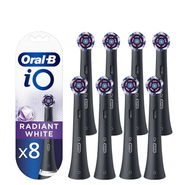 Насадки Oral-B iO RB WB Radiant White Black (8 шт.) ЕС