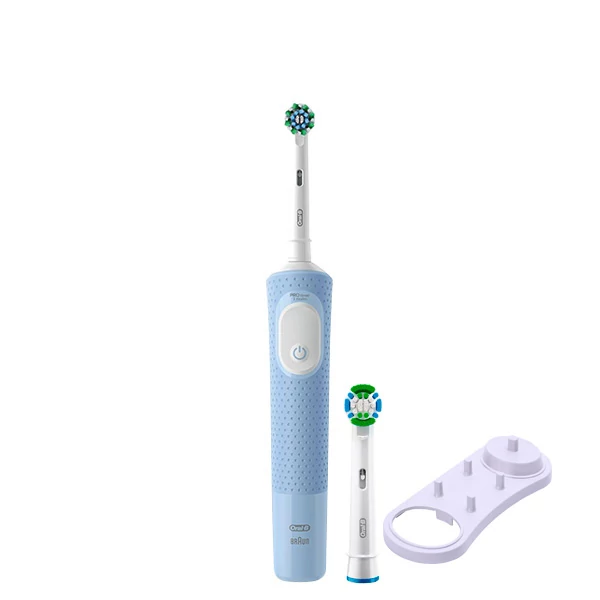 Электрическая зубная щетка Oral-B D103 Vitality Pro Cross Action CleanMaximiser Blue (2 нас.) + Подставка