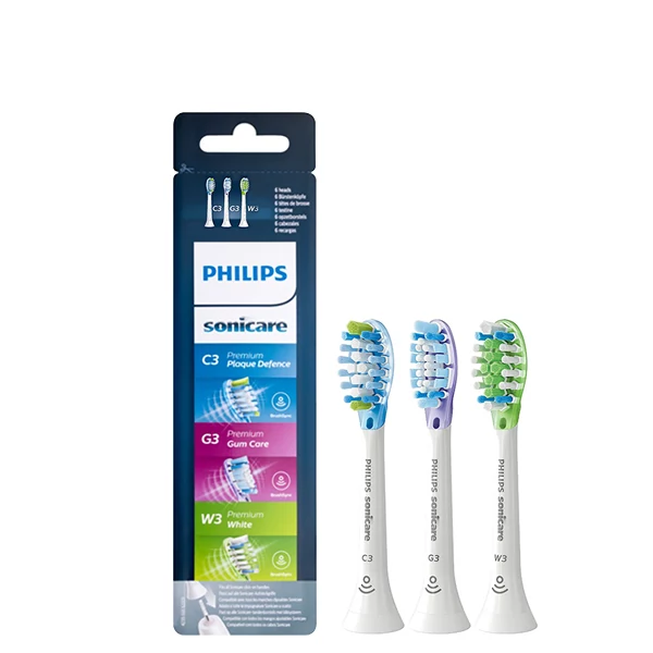 Насадки Philips Sonicare Premium Pack (C3/G3/W3) HX9073/07 White (3 шт.)