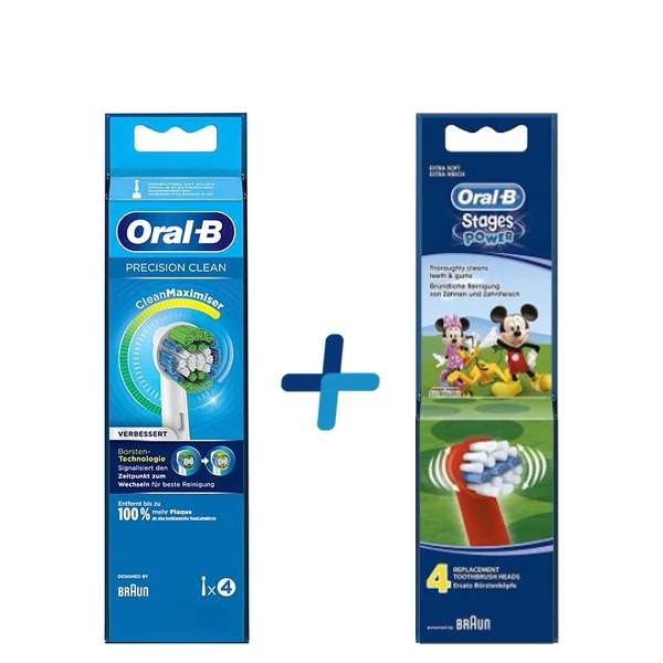 Насадки Oral-B набор EB20RB (4 шт) + EB10 Mickey KIDS (4 шт) ЕС