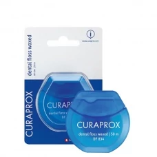 Зубная нить Curaprox DF 834 вощеная с ароматом мяты (50 м.)