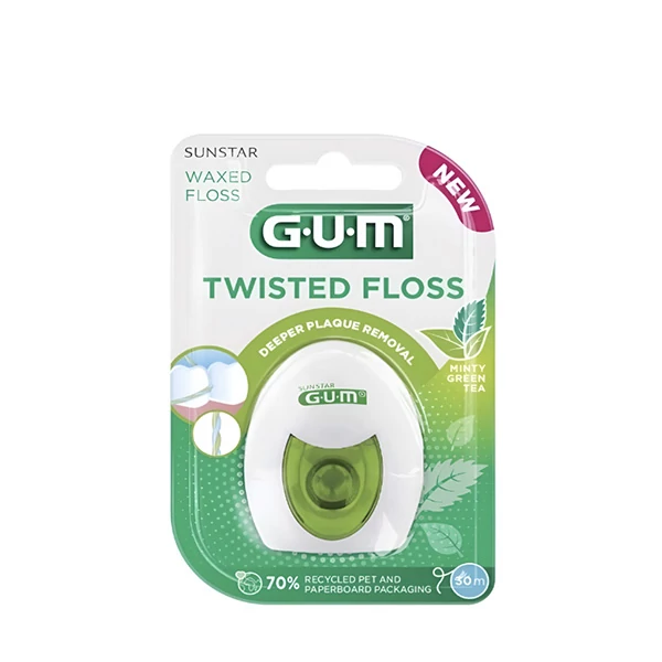 Зубная нить Gum Twisted Floss (30 м.) ЕС