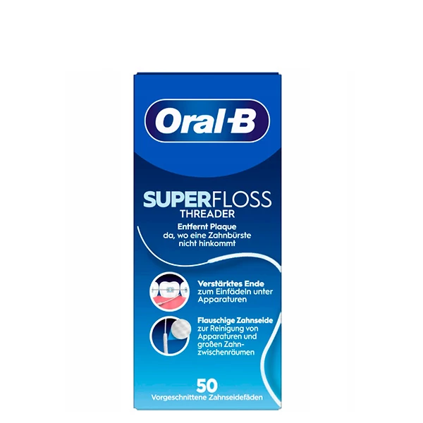 Oral-B зубная нить Super Floss (50 ниток в упаковке) ЕС