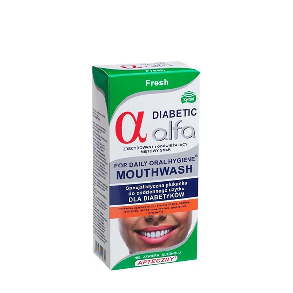 Ополаскиватель для рта Alfa Diabetic Fresh для диабетиков (200 мл.) ЕС