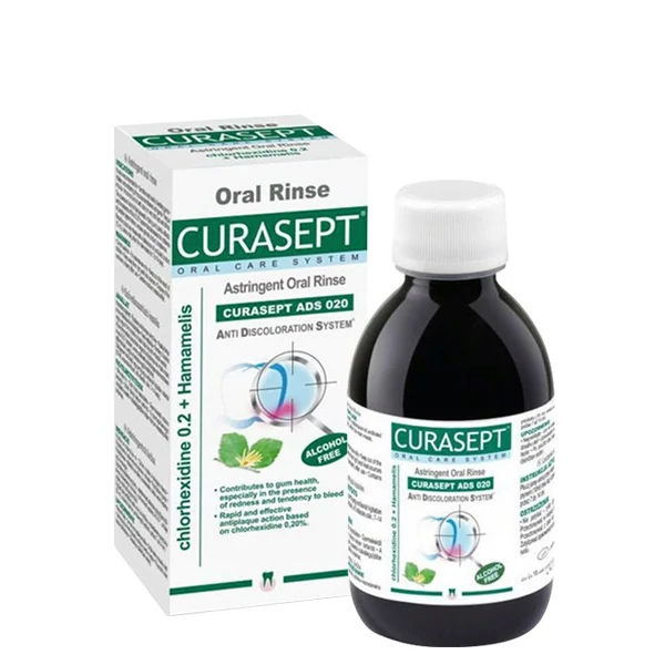 Ополаскиватель Curasept 0,20 CHX с гамамелисом (хлоргексидин 0,20%) (200 мл.) ЕС
