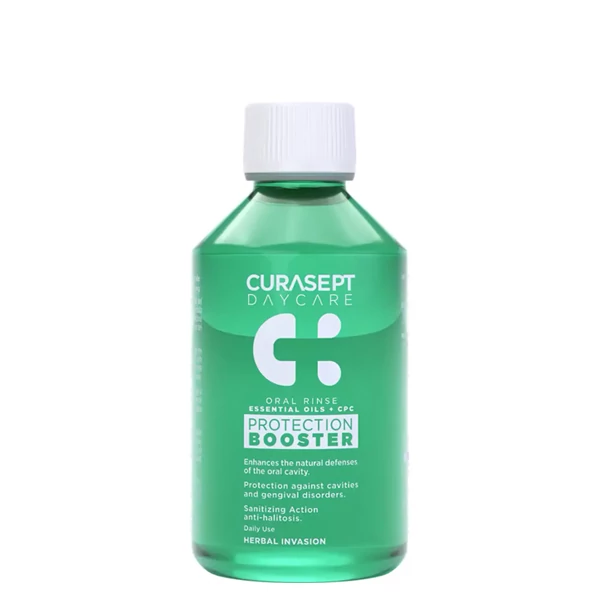 Ополаскиватель Curasept Daycare Booster Herbal Invasion антибактериальный (220 ppm) (500 мл.) ЕС