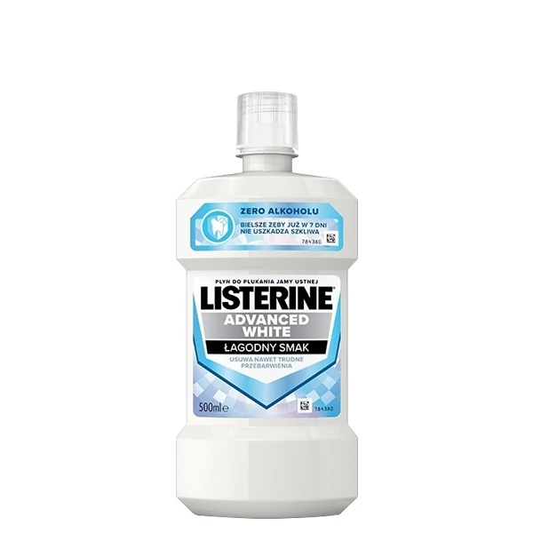 Ополаскиватель Listerine Advanced White для отбеливания (500 мл.) ЕС