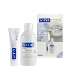 Набор для отбеливания зубов Vitis Whitening Set зубная паста и ополаскиватель ЕС