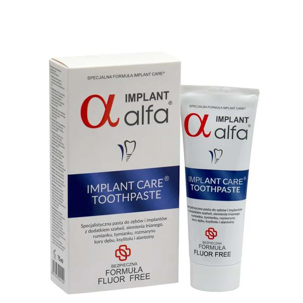 Зубная паста Alfa Implant Care для ухода за имплантатами (с хлоргексидином) (75 мл.) ЕС