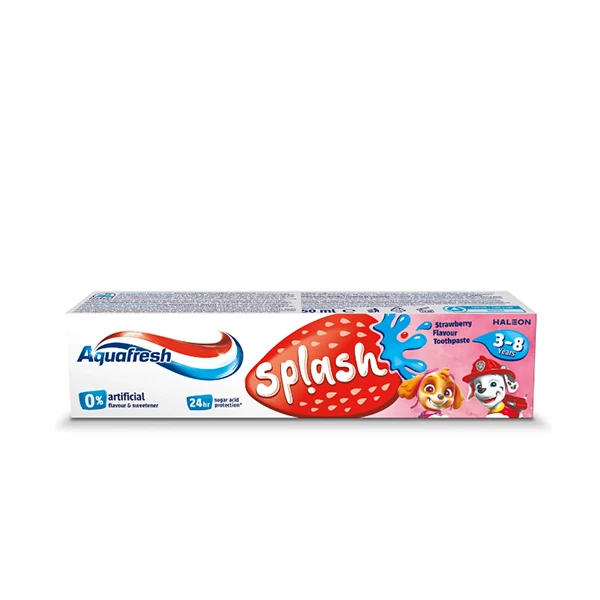 Зубная паста Aquafresh Splash (для детей 3-8 лет) с ароматом клубники (50 мл.) ЕС
