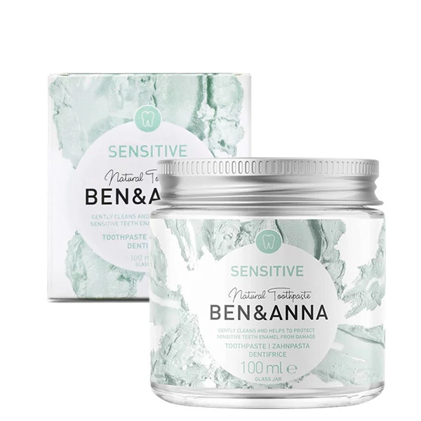 Зубная паста BEN&amp;ANNA Sensitive натуральная для чувствительных зубов (без фтора) (100 мл.)