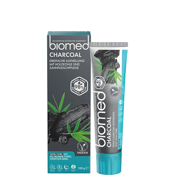 Зубная паста Biomed Charcoal с активированным углем и бамбуком (100 г.) ЕС
